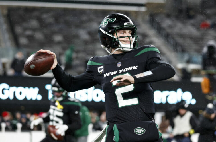 QB Zach Wilson, Jets de Nueva York.  (Foto de Michael Owens/Getty Images)