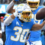 Austin Ekeler, corredor de los Chargers de Los Ángeles