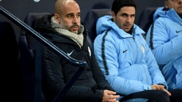 Pep Guardiola y Mikel Arteta trabajaron juntos en el Manchester City entre 2016-2019