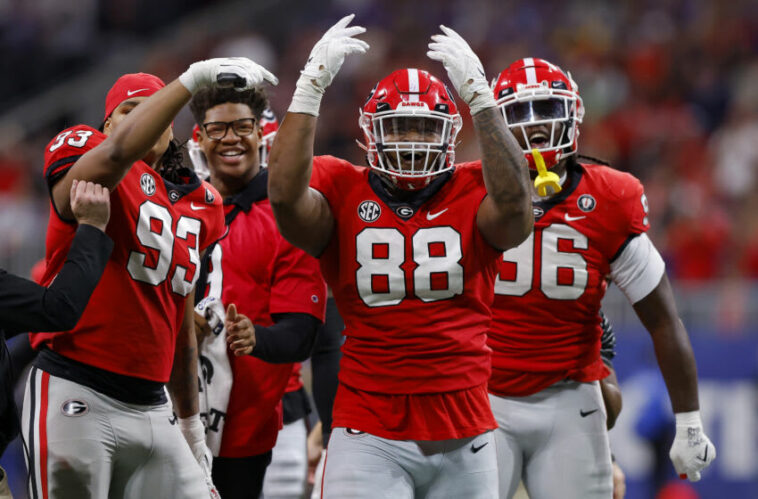 Jalen Carter, Bulldogs de Georgia.  (Foto de Todd Kirkland/Getty Images)