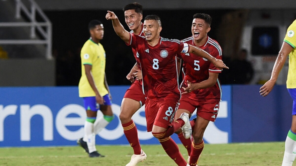 Puerta marcó un golazo para enmarcar con la Selección Colombia sub-20 frente a Brasil