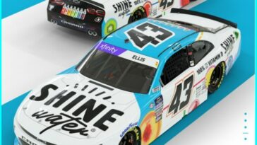 ShineWater Alpha Prime Racing Ryan Ellis 2023 patrocinadores NASCAR Xfnity Series Las Vegas Motor Speedway