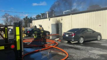 Incendio en tienda de NASCAR - Reaume Brothers Racing