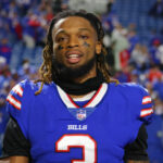 Damar Hamlin #3 de los Buffalo Bills.  (Timothy T. Ludwig/Getty Images)