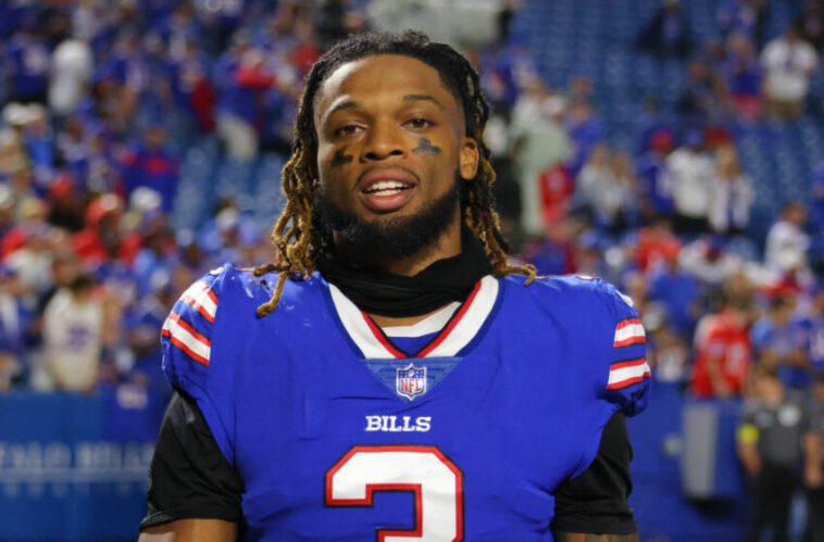 Damar Hamlin #3 de los Buffalo Bills.  (Timothy T. Ludwig/Getty Images)