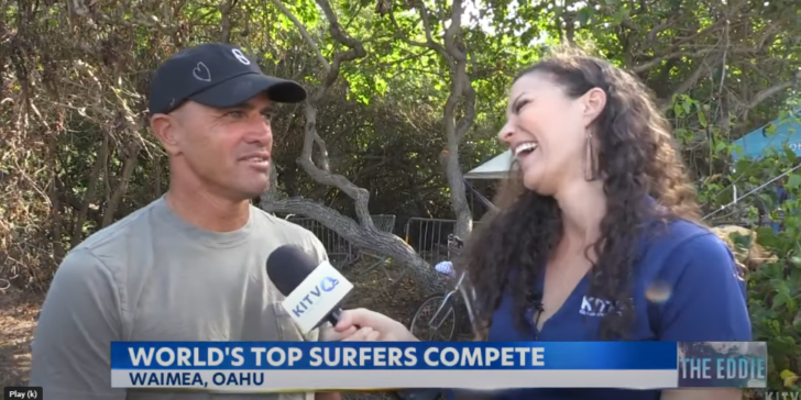 "Simplemente nos abrazamos" Kelly Slater después de darle a Chris Owens su lugar en 'The Eddie'