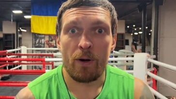 Oleksandr Usyk ha continuado los juegos mentales con Tyson Fury llamándolo nuevamente 'vientre'