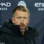 El entrenador del Chelsea, Graham Potter (en la foto), ha visto a su lado luchar mucho en los últimos tiempos.