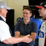 Jimmie Johnson, Rick Hendrick y Jeff Gordon en Homestead-Miami Speedway - 2018