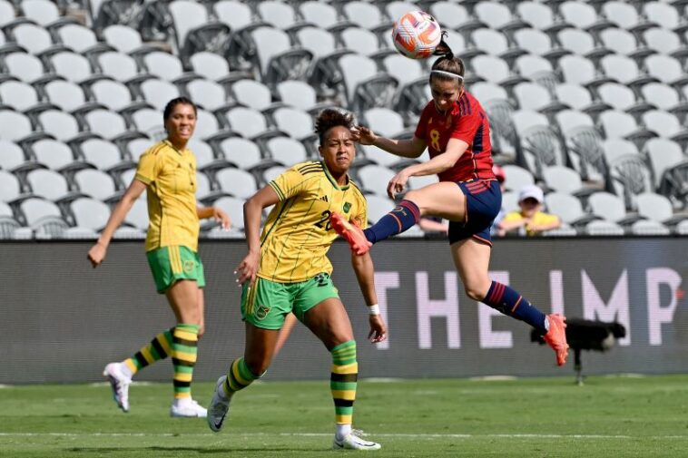Partido de fútbol femenino de la Copa de Naciones 2023 entre España y Jamaica