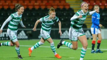 Celtic were 3-0 winners over Rangers on Friday evening as they went top of the Scottish Women