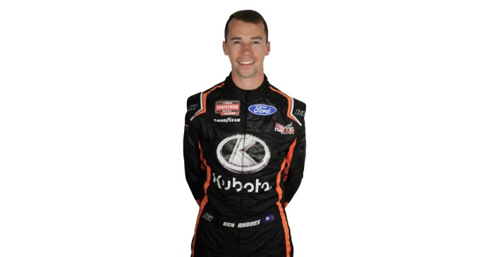 Ben Rhodes 2023 patrocinadores Kubota NASCAR ThorSport Racing patrocinadores 2023