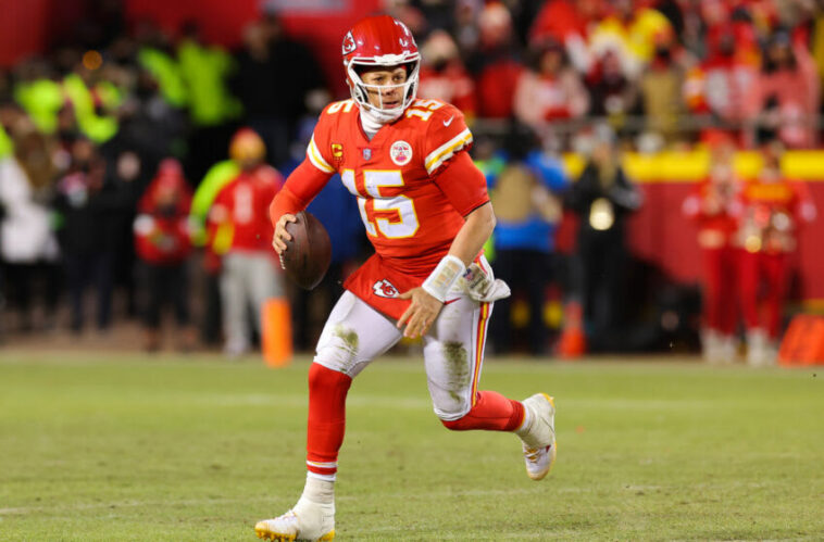 Patrick Mahomes #15 de los Kansas City Chiefs.  (Foto de Kevin C. Cox/Getty Images)