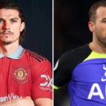 Kane 'podría querer' el movimiento United, Ferdinand SLAMS Merson's Sabitzer comenta