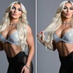 La aturdidora de WWE Stratton 'luce fuego' mientras usa un sostén brillante con pantalones de malla