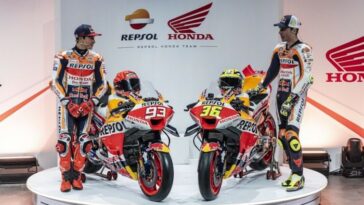 Márquez y Mir presentan la decoración Repsol Honda MotoGP 2023