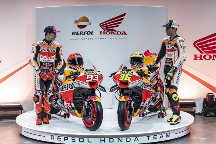 Márquez y Mir presentan la decoración Repsol Honda MotoGP 2023