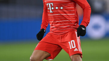 Leroy Sane en acción para el Bayern durante su reciente victoria por 3-1 sobre el Wolfsburgo.