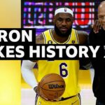 Mira a LeBron James romper el récord histórico de anotaciones de la NBA