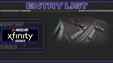 NASCAR Xfinity Series Alsco Uniforms 300 lista de entradas Entradas de la lista de entradas de Las Vegas Motor Speedway 2023