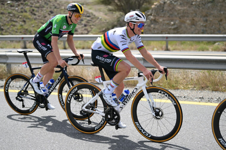 Remco Evenepoel lidera el UAE Tour en la meta de Jebel Jais