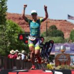 Línea de meta de Ruth Astle St George 2022 Crédito de la foto Tom Pennington Getty Images para IRONMAN