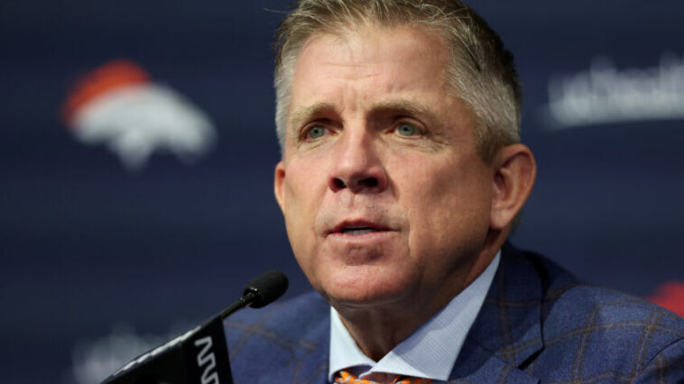 Sean Payton, Broncos de Denver.  (Foto de Matthew Stockman/Getty Images)