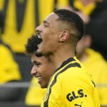 Sebastian Haller celebró este sábado su primer gol profesional desde que volvió del cáncer