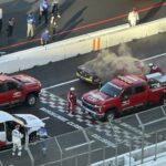 Ty Gibbs se incendia en práctica de NASCAR Clash (Video)