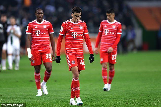 El Bayern de Múnich no logró ampliar su ventaja en la cima de la Bundesliga tras perder ante el Borussia Moenchengladbach