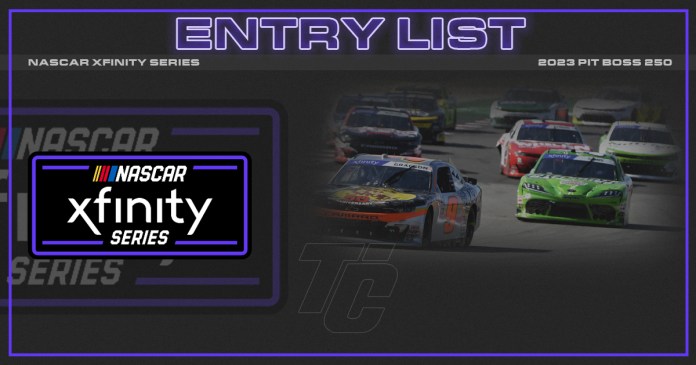 Lista de participantes de NASCAR Xfinity Series Lista de participantes de Pit Boss 250 Lista de participantes de NASCAR Xfinity COTA 2023