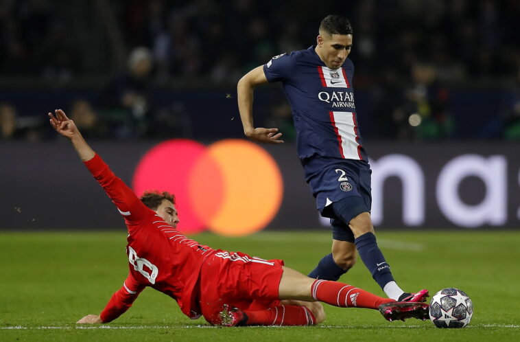 Achraf, durante el partido contra el Bayern en Champions