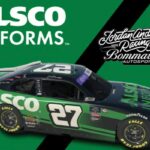 Calendario de patrocinio Jeb Burton Alsco Uniforms 2023 Jordan Anderson Racing Bommarito Autosport