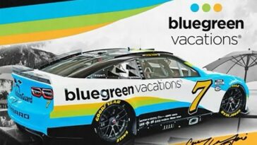 Corey LaJoie Patrocinio de Bluegreen Vacations 2023 NASCAR Cup Series Richmond Raceway Spire Motorsports patrocinadores