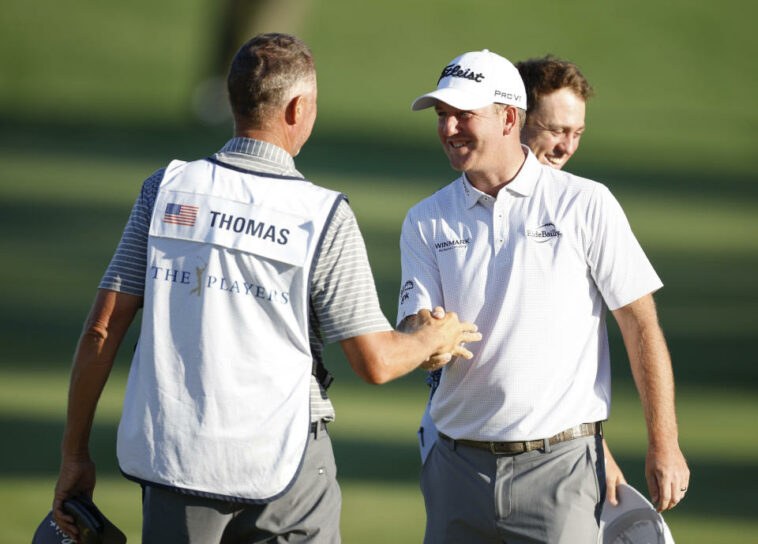 Colt Knost tuvo una reacción hilarante cuando Tom Hoge rompió su récord en el campo TPC Sawgrass durante el Players Championship 2023