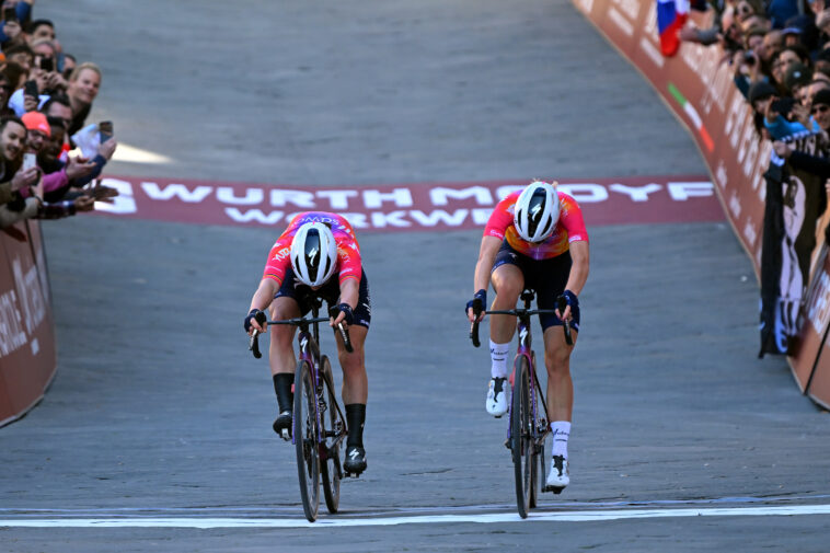 Demi Vollering supera a su compañero de SD Worx y gana la Strade Bianche