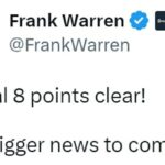 Frank Warren se burló de un anuncio después de que su amado Arsenal venciera al Crystal Palace 4-1