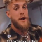 Jake Paul afirma que Floyd Mayweather y su séquito de '50 tipos' lo 'asaltaron' después de un juego de Miami Heat