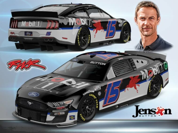 Jenson Button - auto de carreras NASCAR 2023