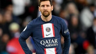 Lionel Messi fue abucheado por los fanáticos del PSG antes de su derrota por 2-0 en casa ante el Rennes el domingo.