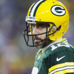 El mariscal de campo de los Empacadores de Green Bay, Aaron Rodgers.  (Jeff Hanisch-USA TODAY Deportes)