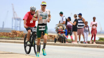 Leon Chevalier carrera etapa 2023 crédito de la foto IRONMAN Sudáfrica