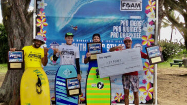 RESULTADOS: DESAFÍO DE BODYBOARD DEL OLEODUCTO DE LA BAHÍA DE LA RUTA 99