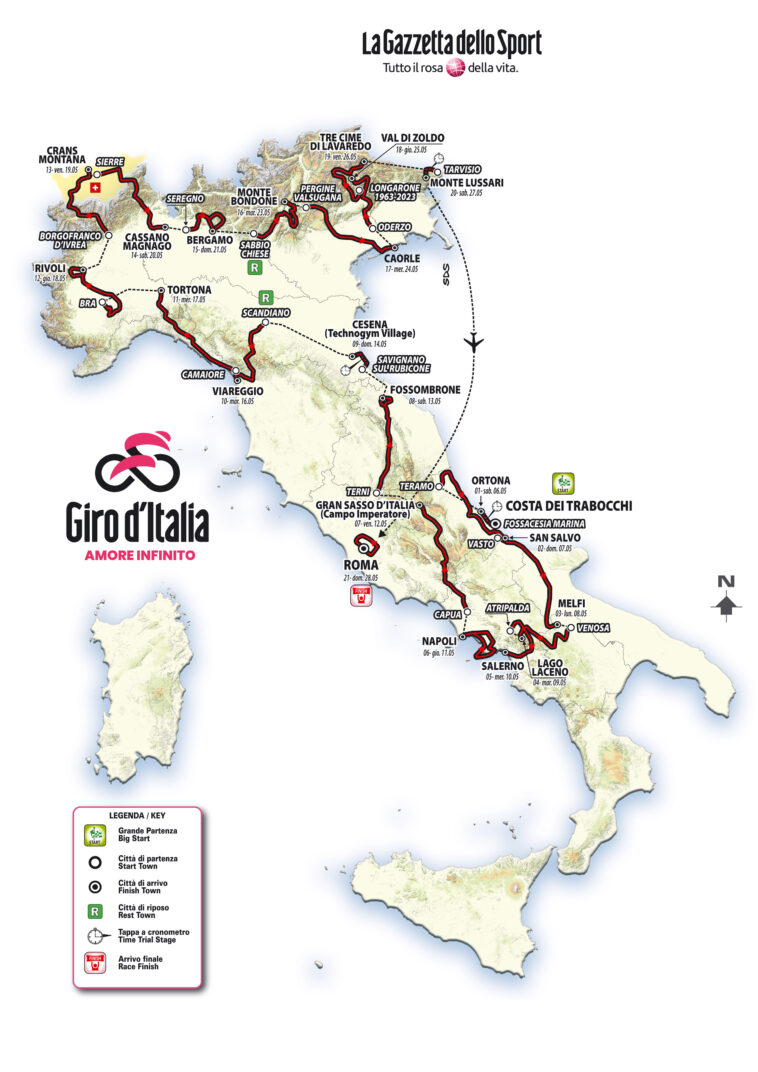 Recorrido del Giro de Italia 2023 |  Ciclismonoticias