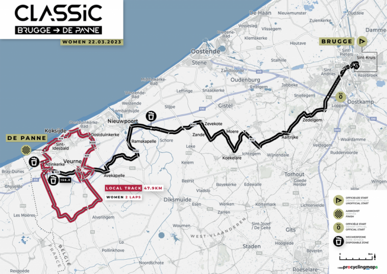 Ruta Clásica Brujas-De Panne Femenina 2023