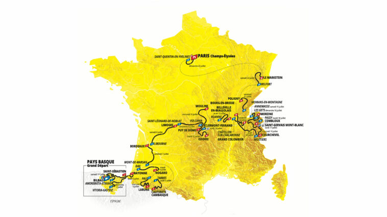 Ruta del Tour de Francia 2023