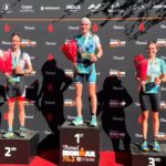 Podio IRONMAN 70.3 Indian Wells 2021 - Danielle Lewis, Tamara Jewett, Ali Brauer