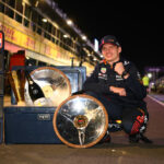 MELBOURNE, AUSTRALIA - 2 DE ABRIL: Ganador de la carrera Max Verstappen de Holanda y Oracle Red Bull