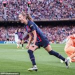 Caroline Graham Hansen puso al Barcelona al mando con un gol clínico en el minuto 63