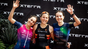 Podio femenino de XTERRA Taiwán